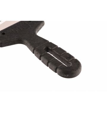  Шпатель из нержавеющей стали, 100 мм, зуб 4 х 4 мм, пластмассовая ручка Сибртех, фото 3 