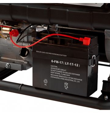  Генератор бензиновый PS 80 EA, 8.0 кВт, 230 В, 25 л, коннектор автоматики, электростартер Denzel, фото 5 