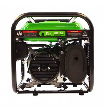  Генератор бензиновый БС-2500, 2.2 кВт, 230В, четырехтактный, 15 л, ручной стартер Сибртех, фото 6 