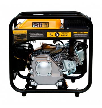  Генератор инверторный GT-2500iF, 2.5 кВт, 230 В, бак 5 л, открытый корпус, ручной старт Denzel, фото 3 