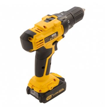  Дрель-шуруповерт аккумуляторная CDL-IB-12-02, Li-Ion, 12 В, 1.5 А*ч, 2 аккумулятора Denzel, фото 2 