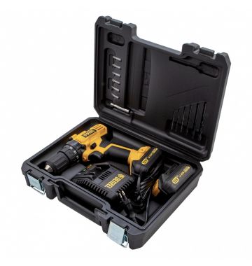  Дрель-шуруповерт аккумуляторная CDL-IB-12-02, Li-Ion, 12 В, 1.5 А*ч, 2 аккумулятора Denzel, фото 7 