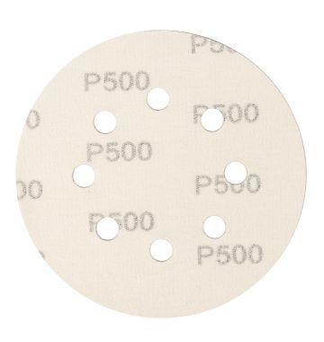  Круг абразивный на ворсовой подложке под "липучку", перфорированный, P 500, 125 мм, 5 шт Сибртех, фото 3 