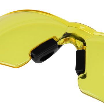  Очки защитные открытые, поликарбонатные, желтая линза, 2х комп.дужки Denzel, фото 7 