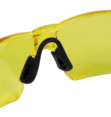  Очки защитные открытые, поликарбонатные, желтая линза, 2х комп.дужки Denzel, фото 8 
