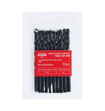  Сверло по металлу Elitech 1820.101300, фото 1 