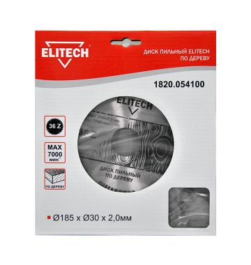  Пильный диск Elitech 1820.054100, фото 1 