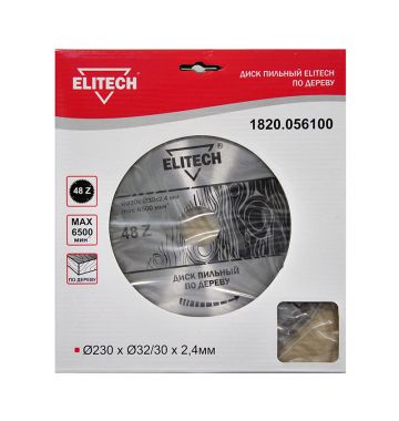  Пильный диск Elitech 1820.056100, фото 1 