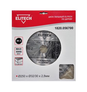  Пильный диск elitech 1820.056700, фото 1 