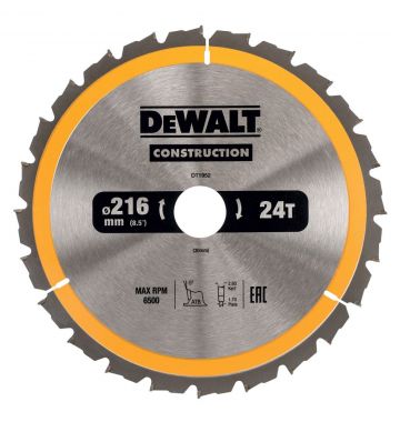  Пильный диск CONSTRUCTION Dewalt DT1952, фото 1 