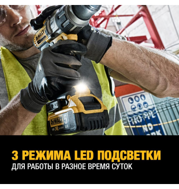  Аккумуляторная ударная дрель-шуруповерт DeWalt DCD996P2, фото 4 