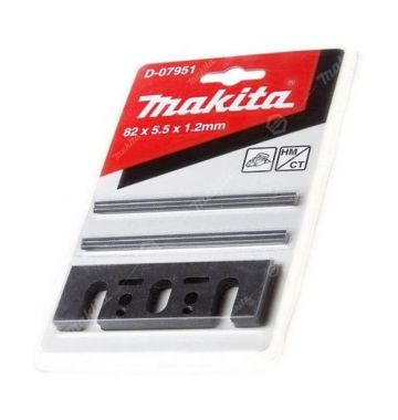  Комплект лезвий и прижимных пластин для рубанка Makita D-07951, фото 9 