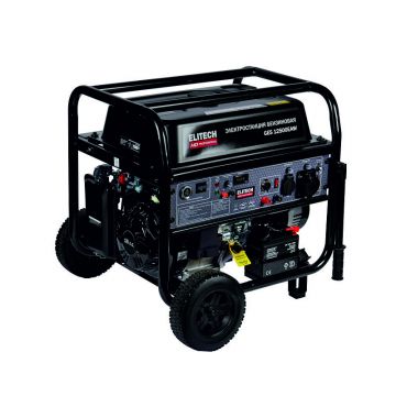  Бензогенератор Elitech GES 12500EAW, фото 1 