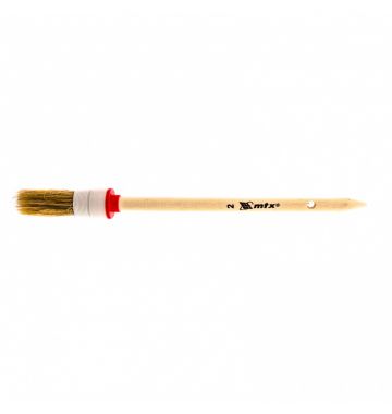  Кисть круглая № 2 (20 мм), натуральная щетина, деревянная ручка MTX, фото 1 