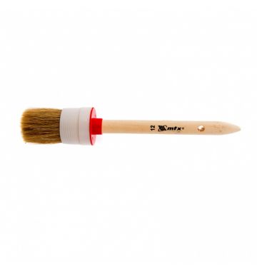  Кисть круглая №12 (45 мм), натуральная щетина, деревянная ручка MTX, фото 1 