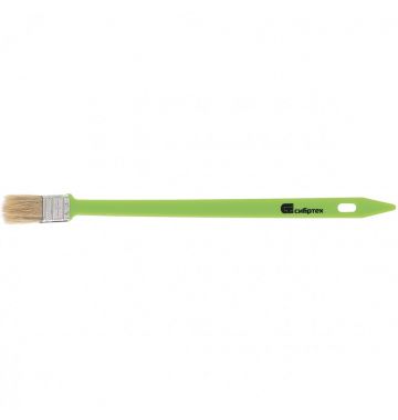 Кисть радиаторная 25 мм, натуральная щетина, пластиковая ручка Сибртех, фото 1 