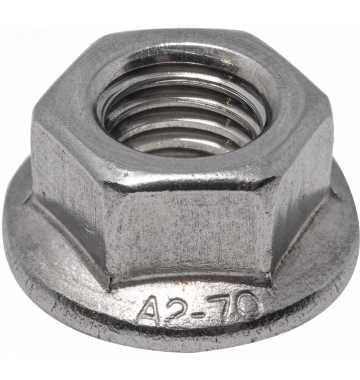  DIN 6923 Гайка шестигранная с фланцем нержавеющая сталь А2 М14, фото 1 