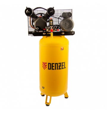  Компрессор воздушный BCV2200/100V, ременный привод , 2.3 кВт, 100 литров, 440 л/мин Denzel, фото 1 