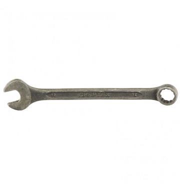  Ключ комбинированный, 12 мм, CrV, фосфатированный, ГОСТ 16983 Сибртех, фото 1 