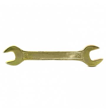  Ключ рожковый, 13 х 14 мм, желтый цинк Сибртех, фото 1 