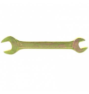  Ключ рожковый, 13 х 17 мм, желтый цинк Сибртех, фото 1 