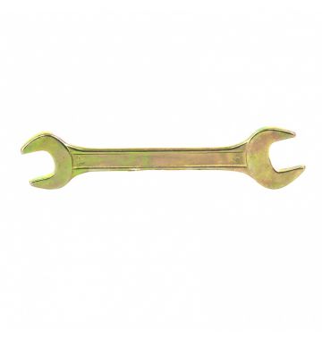  Ключ рожковый, 17 х 19 мм, желтый цинк Сибртех, фото 1 