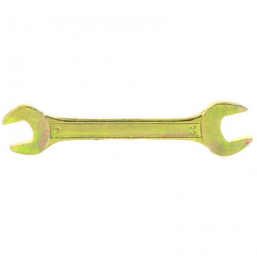  Ключ рожковый, 19 х 22 мм, желтый цинк Сибртех, фото 1 