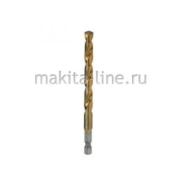  Сверло HSS-TiN с хвостовиком 1/4 Makita D-15855, фото 1 