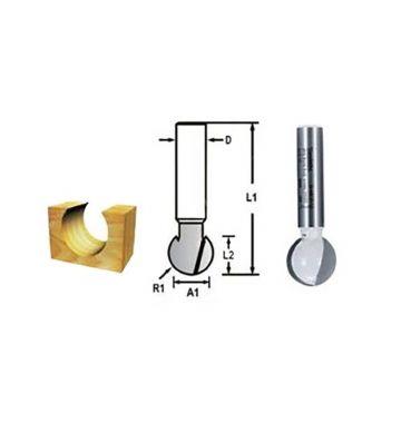  Шаровидная фреза Makita D-10936, фото 1 